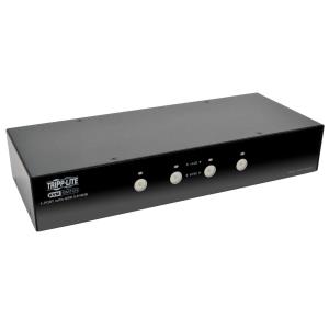 4-PORT DISPLAYPORT KVM SWITCH W/AUDIO/ CABLES AND USB 3.0 SUPE
