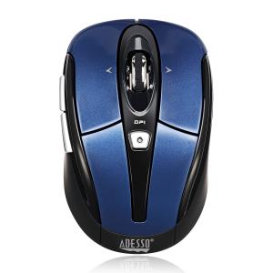 WIRELESS 5 BUTTONS 4 WAY SCROLL PROGRAMABLE MINI MOUSE (BLUE)
