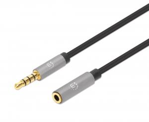 Stereo Audio Extension Cable 3.5mm Male to Female Slim Premium Gold-plated 5m